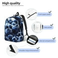 thumbnail image 2 of Japuie Blueberry Durable Canvas Laptop Backpack - Water-Resistant, Adjustable Shoulder Strap, Large Capacity for 15-17in Laptops, Stylish & Lightweight for School, Work & Travel, 2 of 5