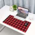 thumbnail image 6 of Kdxio Buffalo Plaid Red Black Print Large Gaming Mouse Pad,Non-Slip Base,Water Resist Keyboard Pad for Gamer,Office & Home,29.5 x 15.8 in, 6 of 9