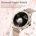 thumbnail image 2 of Smart Watches for Women (Answer/Make Call) with Diamonds, 1.3”HD Screen Bluetooth Smartwatch for Android iOS Phones, IP68 Waterproof Fitness Activity, 2 of 10