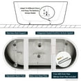thumbnail image 4 of FerdY Shangri-La 67"x32" Freestanding Acrylic Soaking Oval Bathtub. Ferdy-02522-1700-BN, 4 of 8
