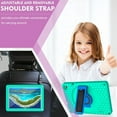 thumbnail image 5 of TECH CIRCLE Case for Onn 10.1" Gen 3 2022 Tablet,360 Rotating Stand Hand DropProof Shockproof Cover with Handle Strap/Shoulder Strap/Kickstand Protective Case for Onn 10.1 Model 100071485,Green/Blue, 5 of 8
