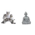 thumbnail image 1 of Figuras de búho,Figuras de búho,animales artificiales,artesanías,decoración del hogar,Estatua de mono,Estatua de Buda Mono para Interiores y Exteriores Budista,Figuras en miniatura, 1 of 8