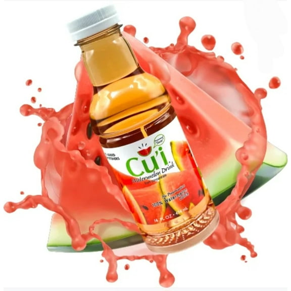 Cu'i Watermelon Juice Drink, 100% All Natural Watermelon Juice, 12 Pack, 16 fl oz