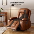 thumbnail image 2 of Yeshouse Oversized Power Lift Recliner Chair - Heat and Massage, Faux PU Leather Lift Recliner Chair for the Elderly, Designed for the Elderly and People with mobility impaired, 2 of 7