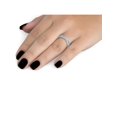 thumbnail image 4 of Bague de Mariage Empilable Infini Croisée en Diamant 3/8Ct avec Torsion Or Blanc, 4 of 4