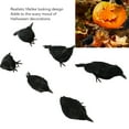thumbnail image 4 of Decoración de cuervo decoración del hogar simulación de Halloween modelo de cuervo 6 piezas plumas negras para interior ANGGREK Otros, 4 of 8