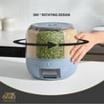 thumbnail image 4 of Thyme & Table 6 Section Rotating Plastic Food Storage Dispenser with Removable Drawer, Blue, 4 of 9