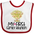 thumbnail image 3 of Inktastic My First Family Reunion Boys or Girls Baby Bib, 3 of 4
