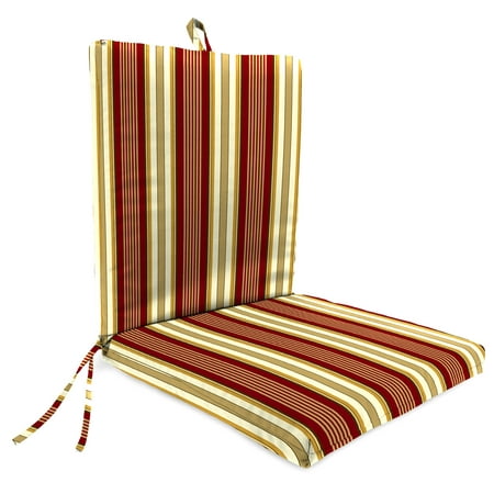 Mainstays Aubrey Stripe 1 Piece Outdoor Dining Chair Cushion