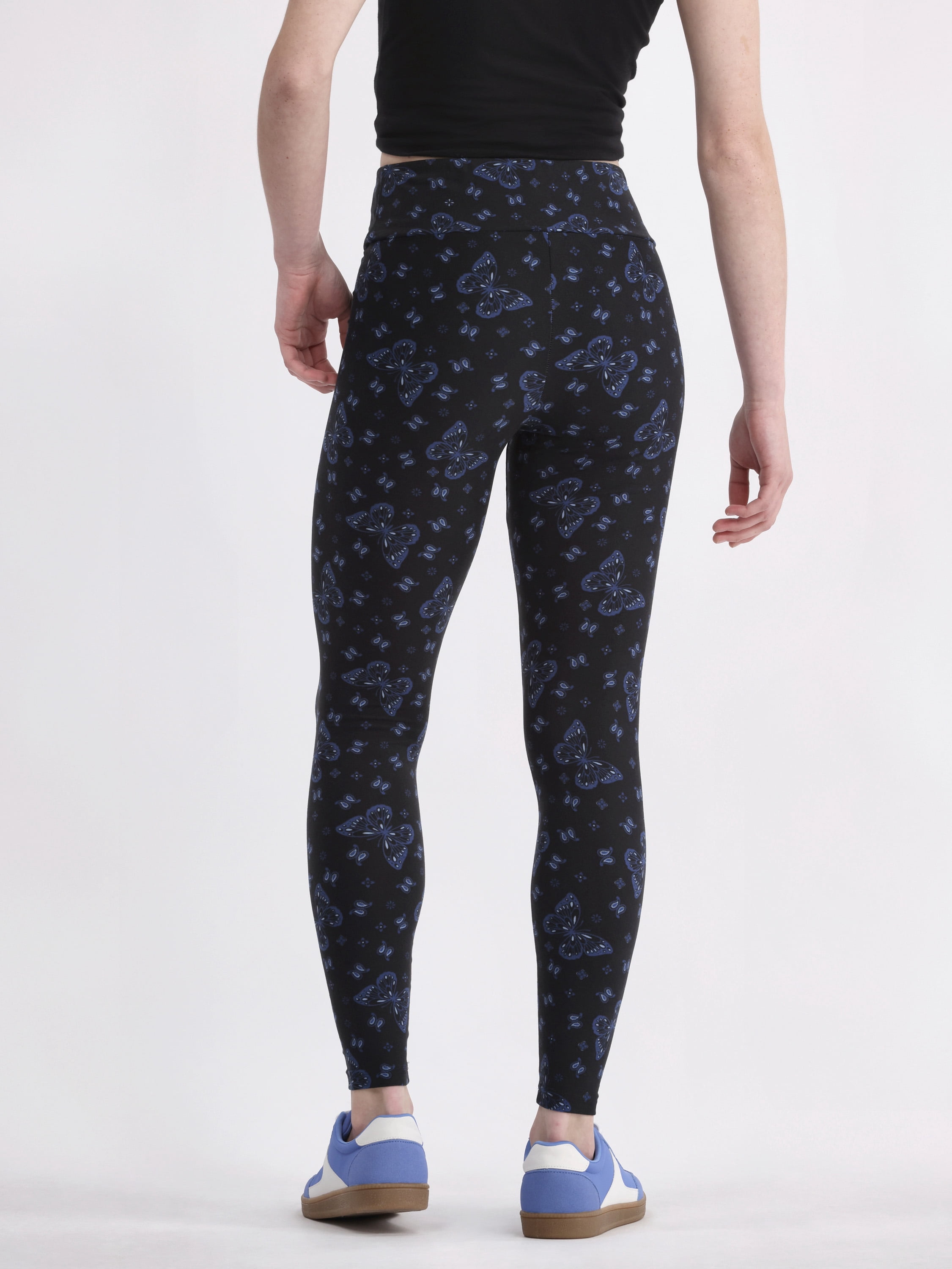 No Boundaries Faux Sueded Ankle Leggings, 27.5”Inseam, 1 or 2-Pack, Women's & Women's Plus Sizes XXS-4X