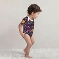 thumbnail image 4 of Daiia Cinco De Mayo Floral Printed Unisex-Baby Short Sleeve Onesies Bodysuits Baby Climbing Clothes Soft and Comfortable Romper with Expandable Shoulder Design-9M, 4 of 8