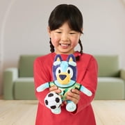 Bluey Soccer 9 inch Plush Toy, with Soccer Jersey and Plush Ball. Ages 3+