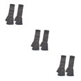 thumbnail image 4 of Guardurnaity 1 par de guantes sin dedos Accesorio de ropa simple Cubierta de mano de punto Cubiertas elásticas de medio dedo Guante largo para Gris 3piezas, 4 of 6