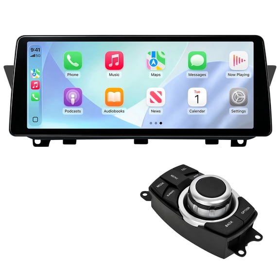 Wireless CarPlay Andriod Auto Touch Screen for BMW X1 E84 2009-2015 | 10.25" Linux Car Stereo Multimedia Head Unit Radio Retrofit Display for CIC System , Supports Mirror Link and OEM Controls