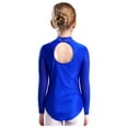 thumbnail image 2 of TiaoBug Girls' Gymnastics Bodysuit Acrobatics Ballet Unitard Tumbling Sports Dance Workout Wear Blue 8, 2 of 8