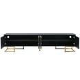 thumbnail image 7 of Aukfa Modern TV Stand for TVs up to 80'' with Metal Handles & Cabinet for Living Room, Black, 7 of 7