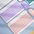 thumbnail image 2 of Portable Wireless Bluetooth Keyboard Mouse Set For Android Ios Windows Phone Tablet purple gray 10-inch, 2 of 5