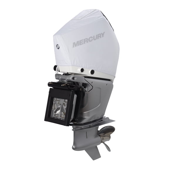 Mercury 8M0228521 4.6L V8 250hp Outboard Vented Splash Cover, White