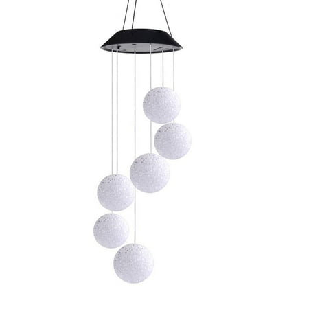 

Mpeace Color Changing LED Solar Powered Wind Chime Light Home Garden Hanging Lamp Decor