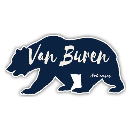Van Buren Arkansas Souvenir 4-Inch Vinyl Decal Sticker Bear Design