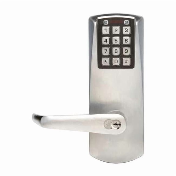 Electronic Lock,Satin Chrome,12 Button E2032BLL62641