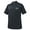 Black, variant on Monterey Club Men's Vertical Jacquard Texture Solid Golf Polo Shirt #1057