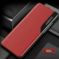 thumbnail image 1 of Étui Intelligente en Cuir avec Support Magnétique pour Samsung Galaxy S21 (Rouge), 1 of 8