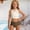 Beige, variant on Girls Swimwear Two Piece Halter Neck Cutout Tankini Set For 7-16 Years Kids Teen Backless High Waist Bottom Swimsuit S-XXL