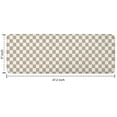 thumbnail image 7 of Beige and White Checkerboard Pattern Kitchen Rug Mat,Kitchen Runner Rugs Non Skid Washable,Decorative Kitchen Floor Mats for Kitchen,Sink,Laundry,17"x47.2", 7 of 7