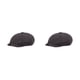 thumbnail image 2 of Guardurnaity Gorra plana de algodón y poliéster para hombre, portátil, elegante, de moda, de Color sólido, ajustable, para niños, boinas, gris Gris oscuro 2Conjunto, 2 of 6