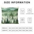 thumbnail image 5 of GOSMITH Green Forest Tree Pillow Covers Watercolor Nature Landscape Printed Throw Pillows Winter Christmas Square Cushion Case for Home Sofa Couch Bed Outdoor, 5 of 5