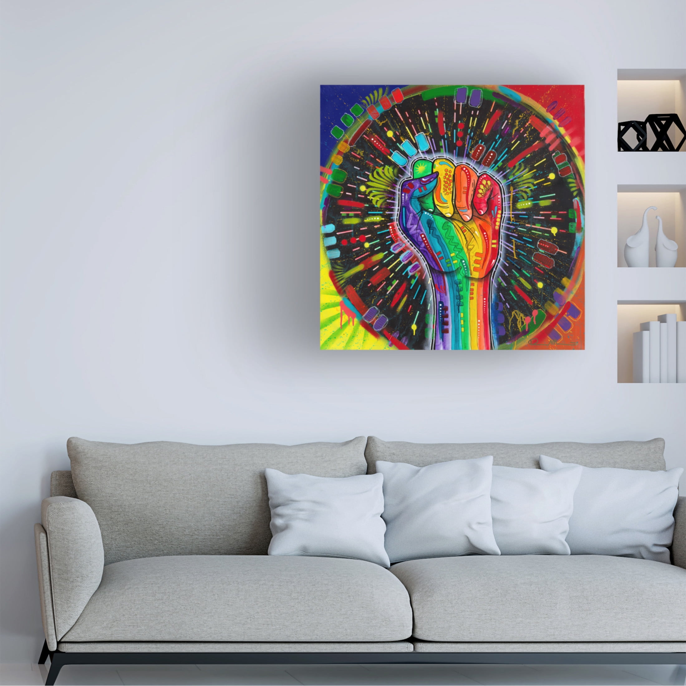 Canvas Wall Art - Dean Russo 'The Power of Unity' Wall Art for Living Room, Bedroom, or Office Décor by Trademark Fine Art - 14 x 14 Inches