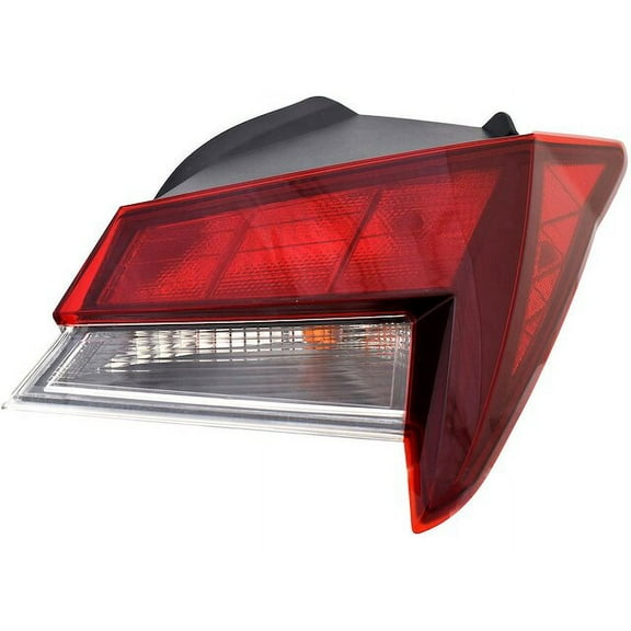 Right Passenger Side Outer Tail Light Assembly - On Body - Halogen - Compatible with 2021 - 2023 Hyundai Elantra SE SEL Sedan (Us Built Models) 2022