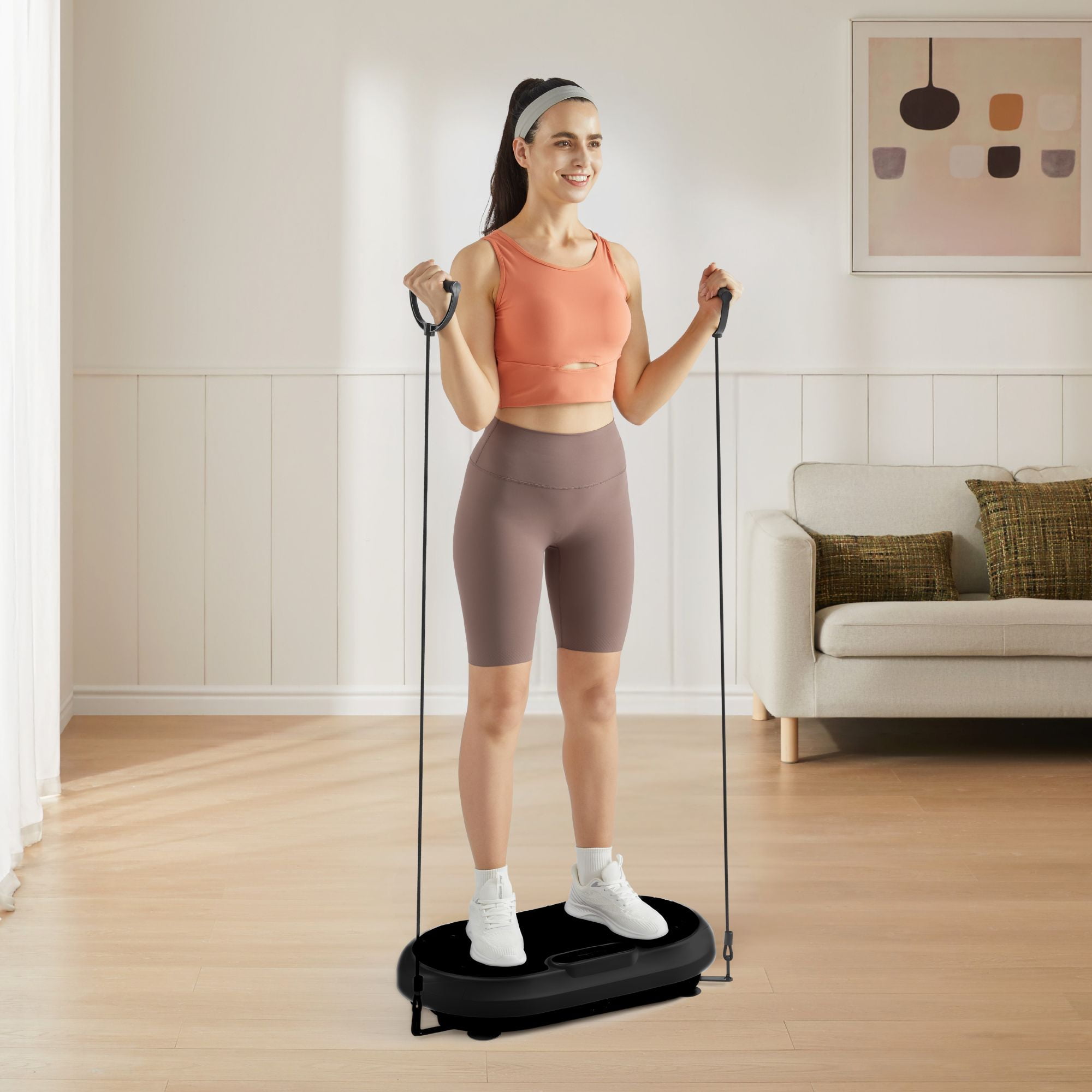 EZLIFE HitGo Vibration Plate Exercise Machine Black