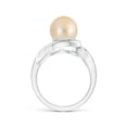 thumbnail image 2 of ANGARA Golden South Sea Cultured Pearl and Diamond Loop Ring in 14K White Gold for Women | June Birthstone, Birthday, Anniversary, Jewelry Gift for Women | Pearl Ring, 2 of 8