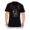 thumbnail image 2 of Playera George Talla G Oversize Manga Corta con Estampado Japanese Lucky Cat Negro, 2 of 4
