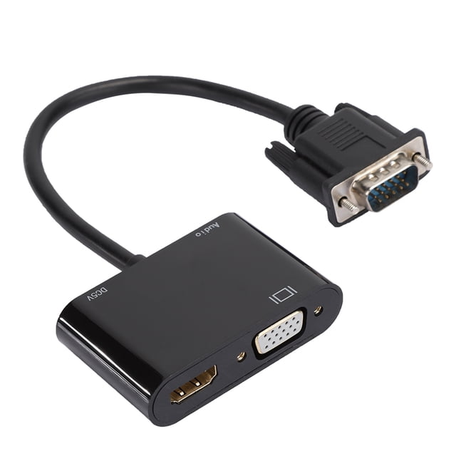 Convertidor VG Ato HDMIVGA, convertidor de vídeo VGA a HDMI VGA HD, acabado de lujo