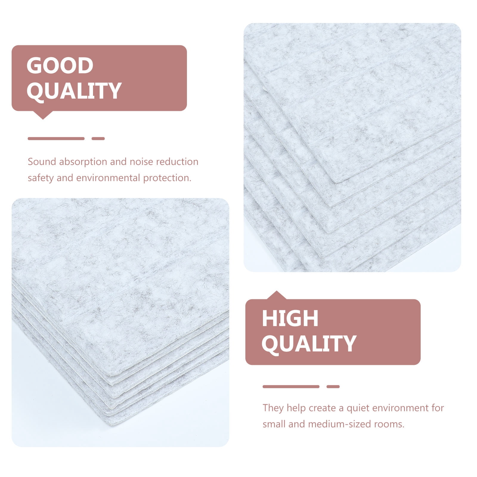 GOOHOCHY 6-Pack Acoustic Sound Absorbing Panels for Soundproofing, Noise Reduction Boards for Home Studio