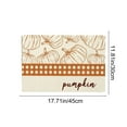 thumbnail image 3 of Apmemiss Linen Thanksgiving Placemat 18x12 Inch, Heat Resistant Table Mat for Holiday Dining, Absorbent Washable Fall Table Decor, Orange Harvest Themed Kitchen Accessory, 3 of 6