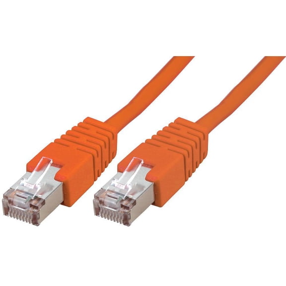 PRO SIGNAL - RJ45 to RJ45 Cat5e S/FTP Ethernet Patch Lead 0.2m Orange