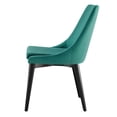 thumbnail image 6 of Side Dining Chair, Set of 2, Teal Blue, Velvet, Modern Contemporary, Kitchen Room Cafe Bistro Restaurant Hospitality, 6 of 10