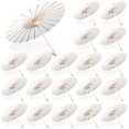 thumbnail image 1 of Paraguas de papel Sanwuta, 20 unidades, decorativo para bricolaje, 60 cm (blanco), 1 of 6