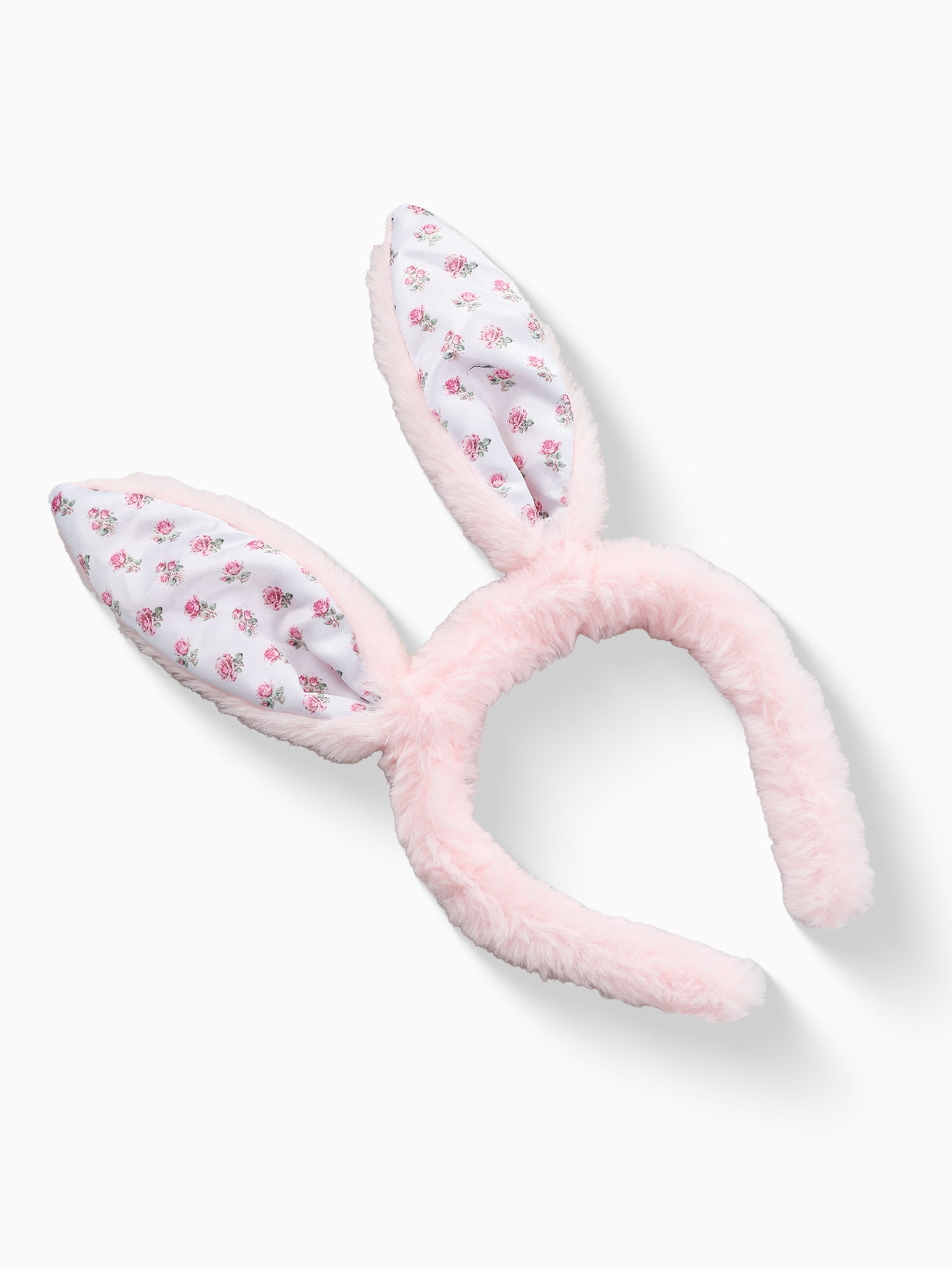 Way to Celebrate Easter Pink Plush Bunny Ears Headband, 1 Piece