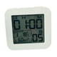 thumbnail image 2 of Higrómetro de Digital con 2 juegos de relojes de alarma Higrómetro regalos blancos portátiles para invernadero en interior hogar, 2 of 8
