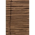 thumbnail image 6 of Parsa Striped Wool Area Rug, 4' x 6', Parsa Brown, 6 of 8
