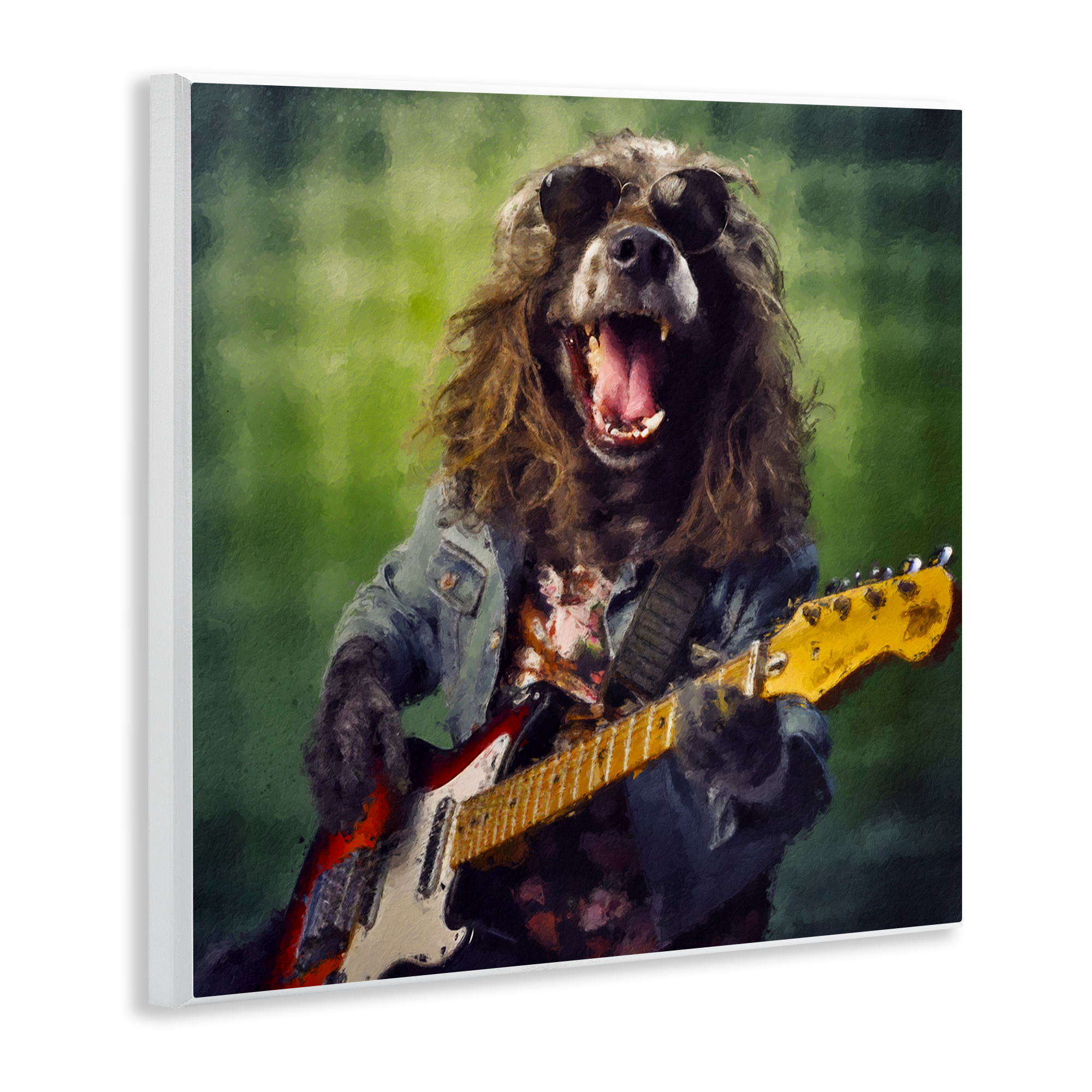 Musician Mutt Halen Wall Plaque Art, design by Sean Parnell