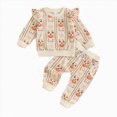 thumbnail image 4 of Futezty Baby Girl Fall Clothes 3 6 12 18 24 Month 3T Halloween Toddler Outfit Pumpkin Crewneck Sweatshirts Joggers Pants Set, 4 of 6
