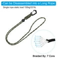 thumbnail image 3 of Uxcell Badge Lanyard 18.8 Inch, Necklace Keychain Cord Metal Clasp Hook Ring Strap for Keys, Camo Olive, 3 of 5