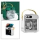 thumbnail image 4 of Mini ventilador de aire acondicionado, enfriador de aire, 3 velocidades, ventilador de escritorio, purificador con blanco, 4 of 7