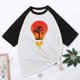 thumbnail image 5 of Tops con estampado de sol de playa de manga corta de ocio con cuello redondo de verano para mujer OAVQHLG3B Store lin121212, 5 of 5
